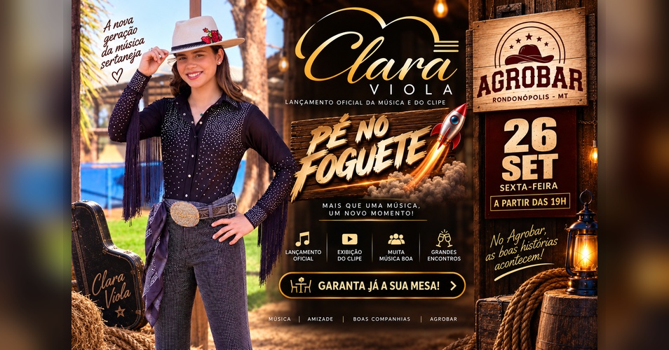 CLARA VIOLA – LANÇAMENTO “PÉ NO FOGUETE”